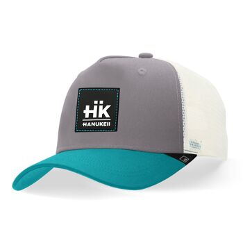 Casquette Hanukeii Barefoot Gris / Blanc / Bleu 1