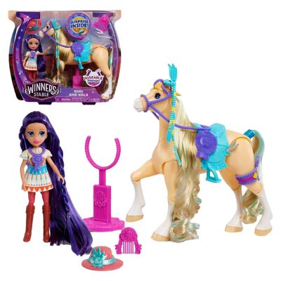 Pack Winner's Stable Cheval + Figurine + Accessoires