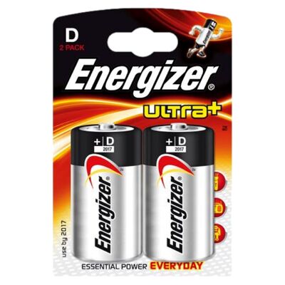 Set of 2 Energizer U+ LR20-D Batteries