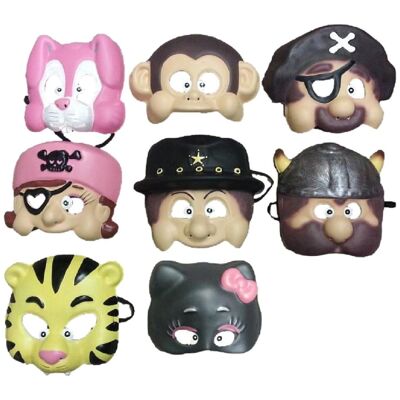 Máscaras de Carnaval de Animales y Piratas