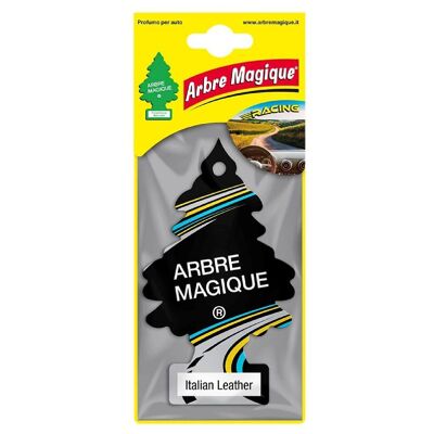 Ambientador para coche Magic Tree de cuero italiano