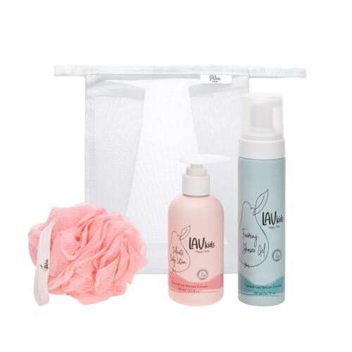 Lav Kids Delicate Bodycare Bundle with Bath Sponge