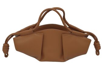 SAC EN CUIR PLISSÉ À POIGNÉES TUBULAIRES ALLONGÉES - B600 LIVIANA 2