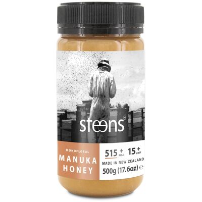 STEENS UMF 15+ MGO 515+, 500g de miel de Manuka