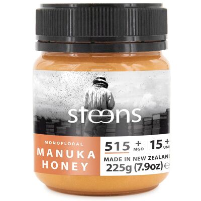 STEENS UMF 15+ MGO 515+, 225g Miele di Manuka