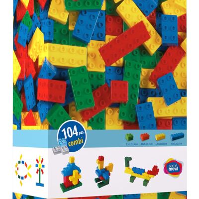 Set di costruzioni combinate 104 pezzi