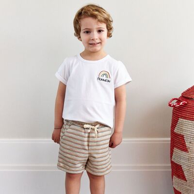 Noah Shorts ##2646 Striped Jersey