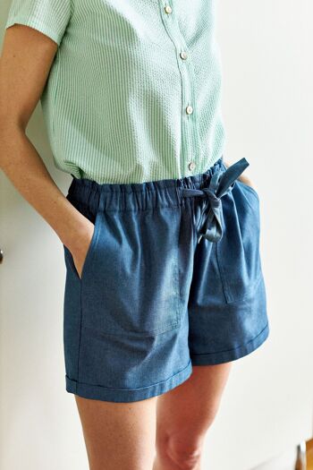 Short Sybille ##2692 Denim Femme 1