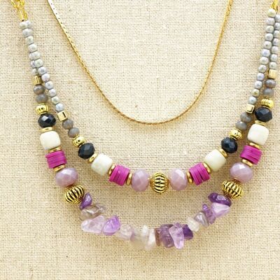 Amethyst Beaded Necklace