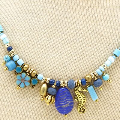 Beaded Ocean Theme Necklace