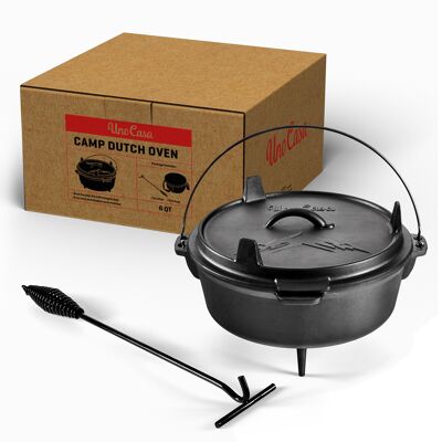 Cast Iron Skillet Set (10 in + 12 in) - Uno Casa