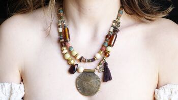 Collier épais perlé Boho 2