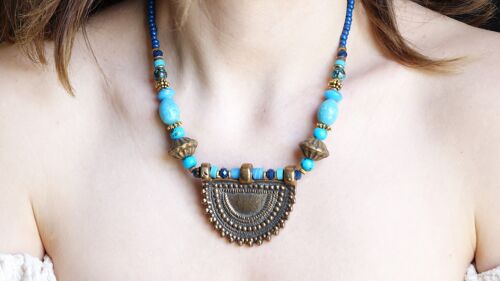 Boho Chunky Beaded Necklace