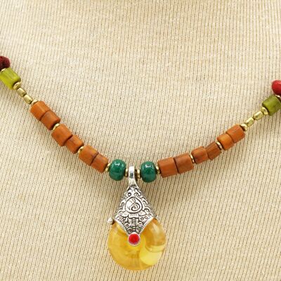 Ethnische Halskette im Boho-Chic-Stil