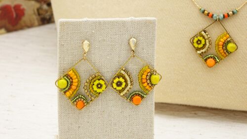 Boho Handwired Earrings - Citrus