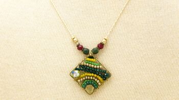 Collier Boho câblé à la main - Forêt 1