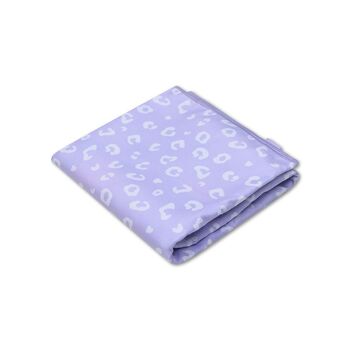 SE Serviette Microfibre Lilas Imprimé Panthère 135 x 65 cm 2