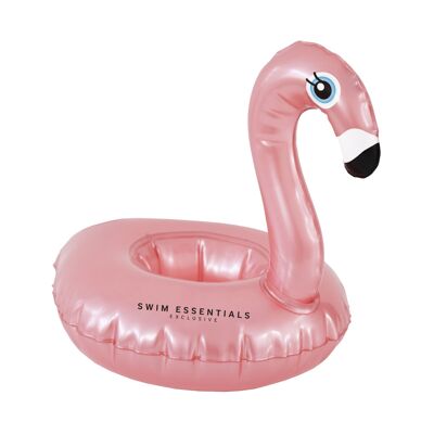 SE Porte-Gobelet Gonflable Flamant Rose Or