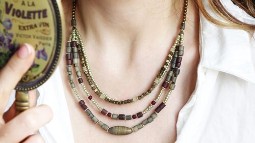 Boho Beaded Layered Necklace