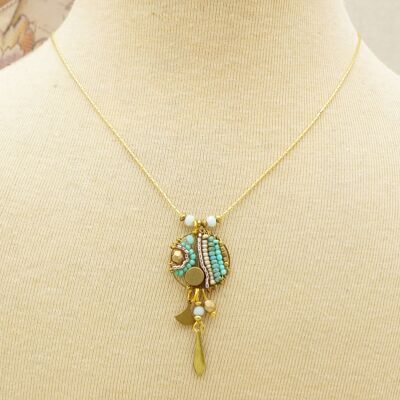 Boho Handwired Necklace - Turquoise