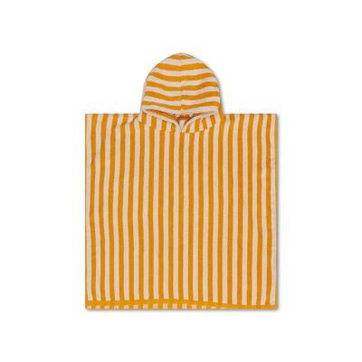 SE Beach Poncho Jaune/Blanc Rayé 65 x 65 cm