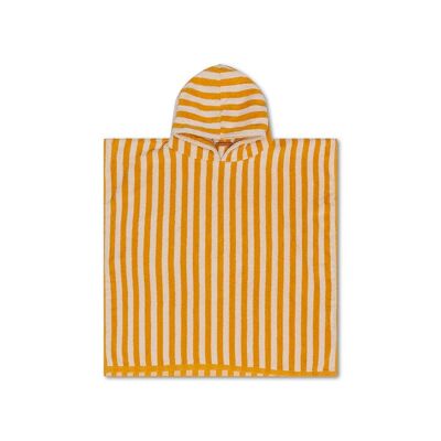SE Beach Poncho Yellow/White Striped 65 x 65 cm