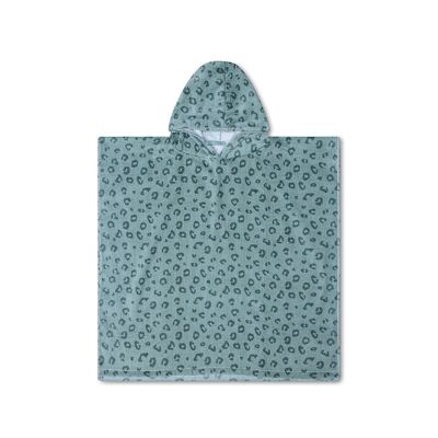 SE Beach Poncho Green Panther Print 65 x 65 cm