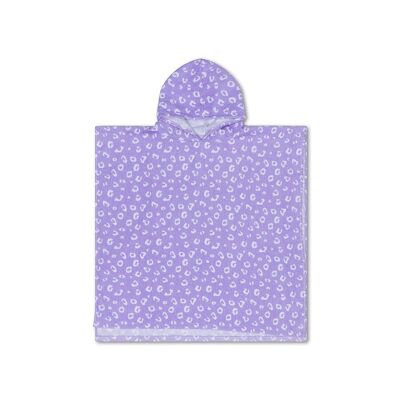 SE Beach poncho Lilac Panther print 65 x 65 cm