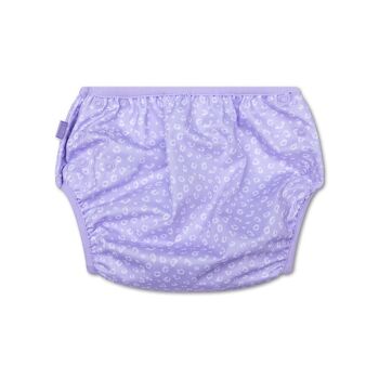 SE Couche de Bain Lavable Lilas Imprimé Panthère 2