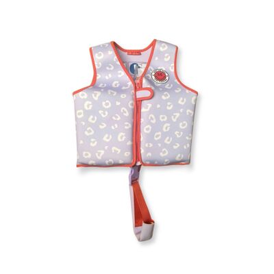 SE Life jacket Lilac Panther print 3-6 years