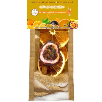 Zubereitung für Orange Lemon Passion Arrangierter Rum „Pocket“