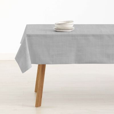 Medium Gray stain-resistant resin tablecloth