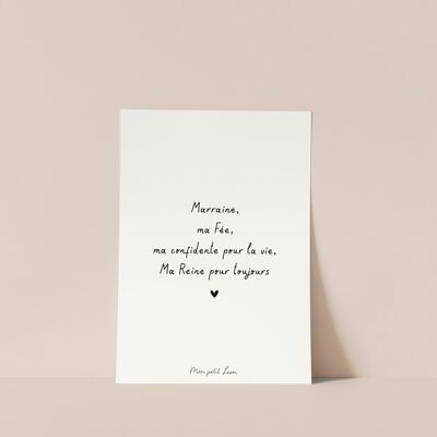 A6 card quote Fairy Godmother