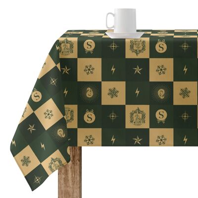 Slytherin Christmas stain-resistant resin tablecloth
