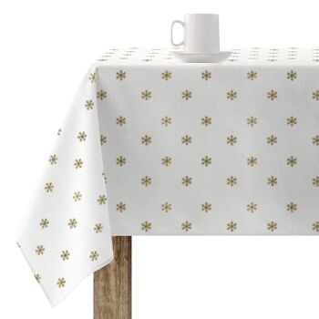 Nappe en résine antitache Snowflakes Gold 5