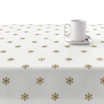 Nappe en résine antitache Snowflakes Gold 6