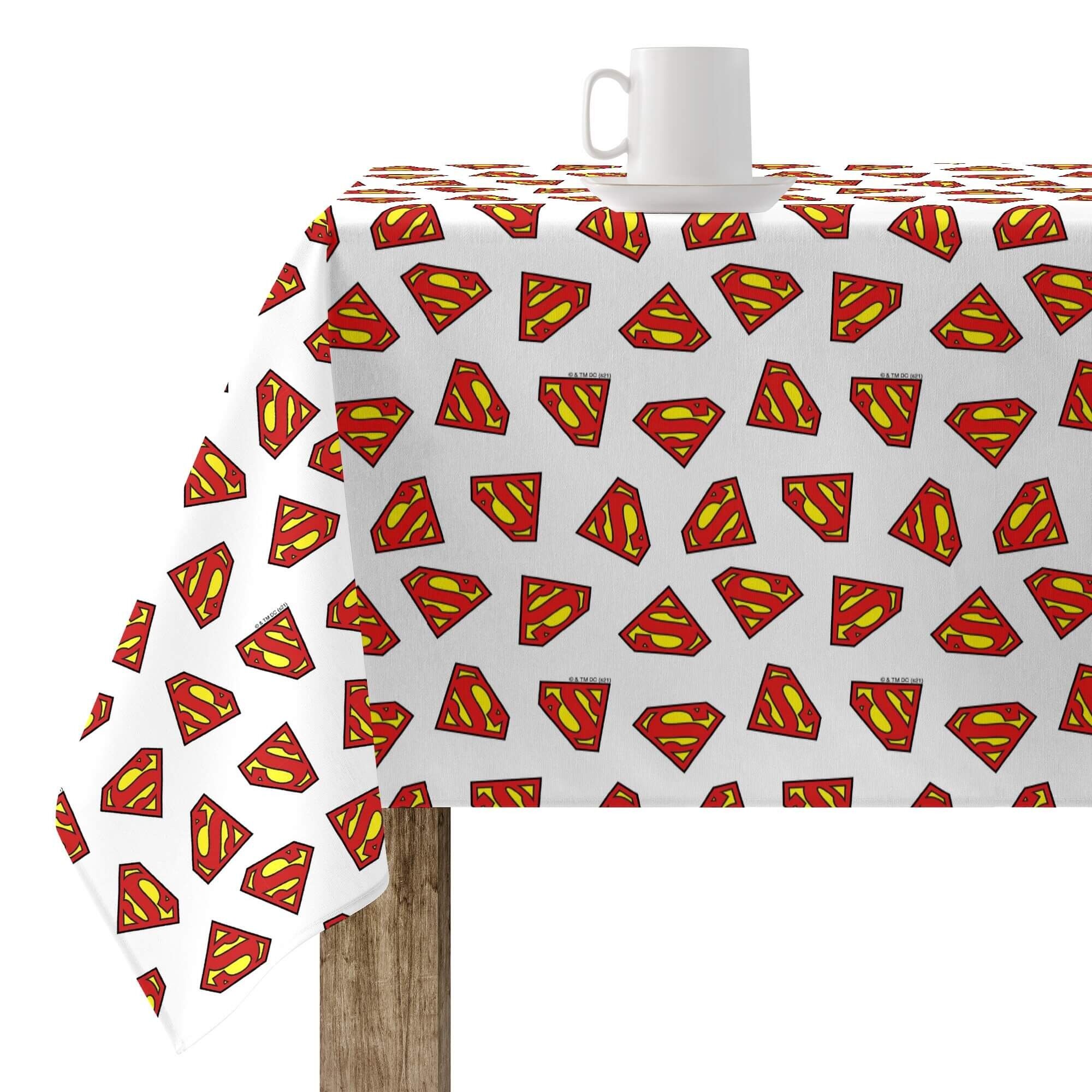 Tovaglia in resina antimacchia Superman White