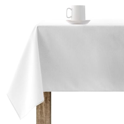 Tischdecke aus Kunstharz, schmutzabweisend, XL, einfarbig, Weiß 103