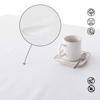 Nappe antitache en résine XL Blanc Noël 1 10