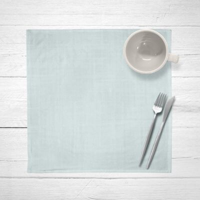 Pack of 2 units of water green napkins 50x50 cm