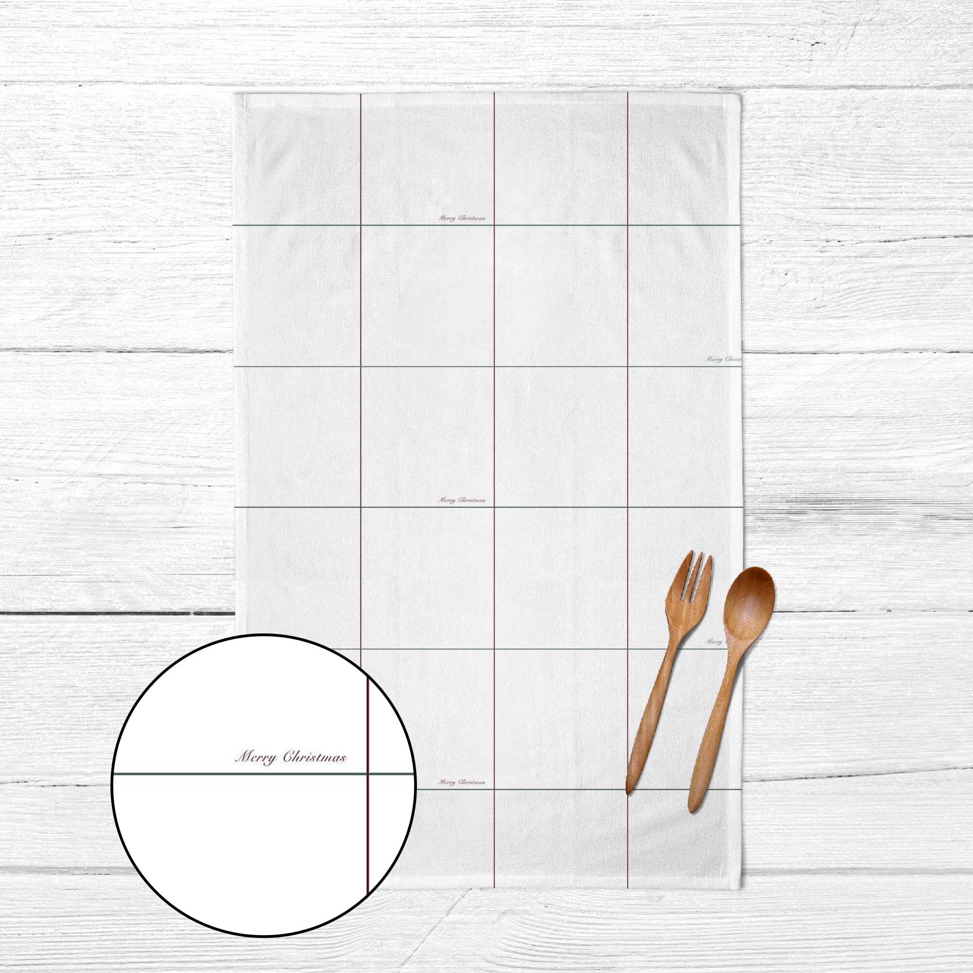 Weiße Weihnachtsservietten 3 45x45 cm (2 Stück).) 