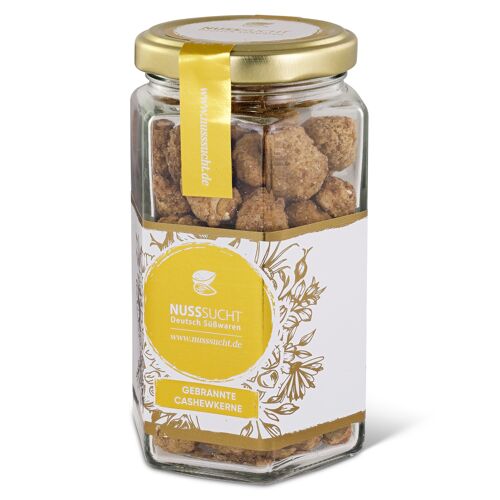 Gebrannte Cashewkerne 125g Glas