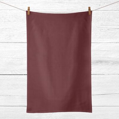 Asciugamani da cucina in lino 100% cotone Bordeaux 45x70 cm (2 unità)