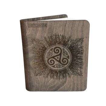 Sketchbook en bois, 1Taille "Sketchbook", différents motifs de couverture, Creatifwood 5