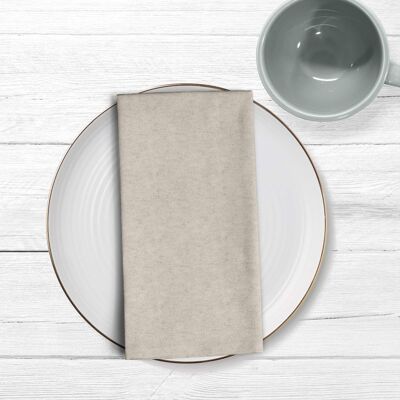 Natural linen napkins - 45x45 cm (2 units.) 