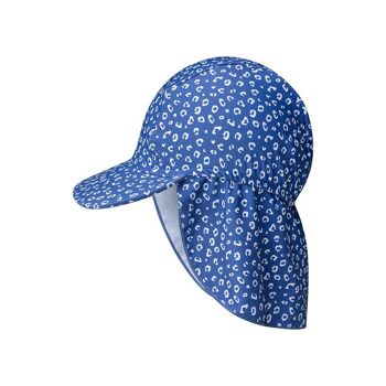 Casquette solaire SE UV imprimé panthère bleue 1