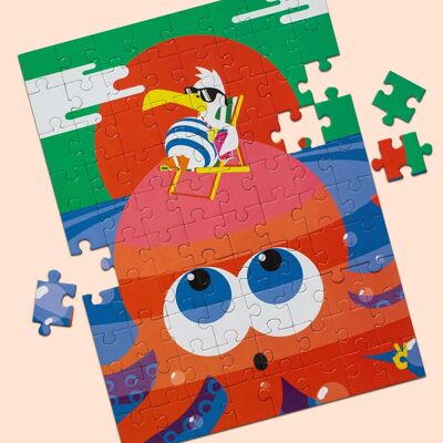 Oktopus - Puzzle für Kinder