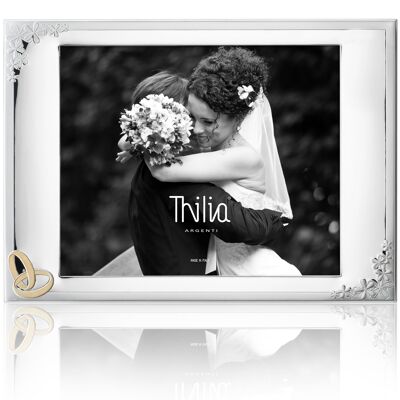 Photo Frame and Mirror 33x27 cm Silver "Wedding" Line