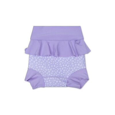 SE Swim diaper Neoprene Lilac Panther print