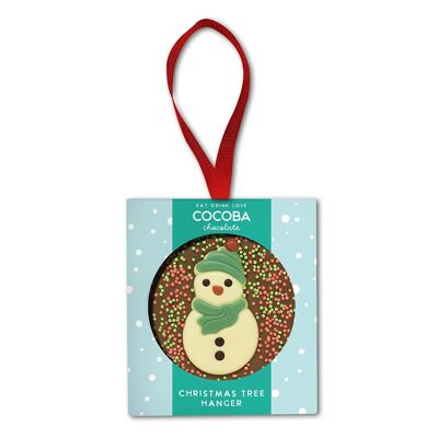 Christmas Snowman Milk Chocolate Tree Hanger